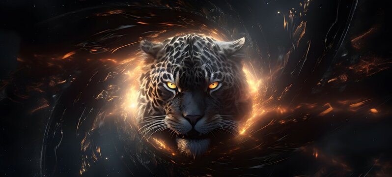 Astral vision liger meets cosmos ,generative AI