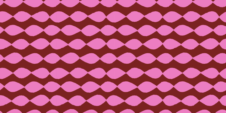 Vector seamless pattern with abstract hand-drawn imperfect rough edges, quirky whimsical doodle style and geometric shapes, bright dopamine decor