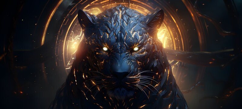 Astral vision liger meets cosmos ,generative AI