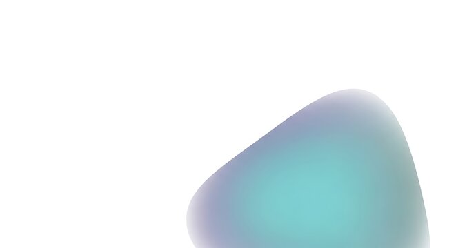 Abstract Gradient Shape Isolated on Transparent Background for Design Projects