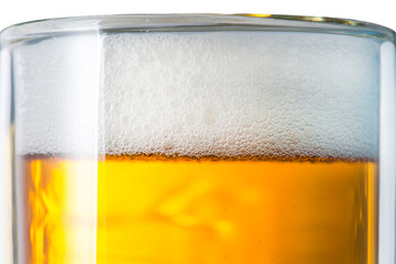 Close up of Cold Glass of Beer