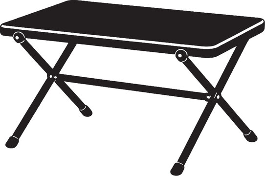 Camping Folding Table Silhouette