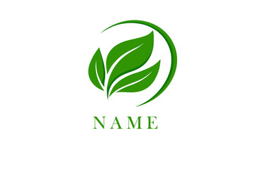 green leaf logo