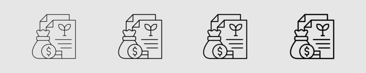 Fototapeta premium Investment Different Style Icon