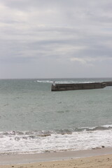 pier on the beach in Quiberon, Port Maria, France