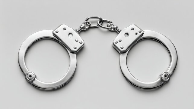 Two handcuffs are shown in a close up