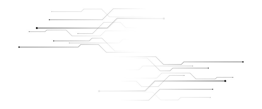 Vector modern digital techno circuit line networked technology background in abstract vector..