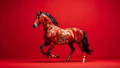Year of the horse 2026 chinese new year illustration