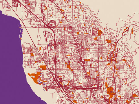 Urban map of Orem, Utah