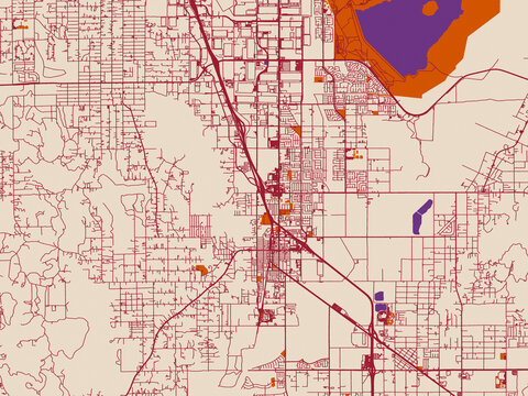 Perris, California &ndash; street map
