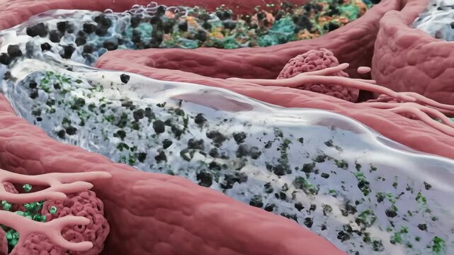 Adequate water intake increases fluid flow through nephrons, allowing waste molecules to be diluted and removed more effectively. Filtration gradients appear smooth and continuous