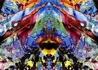 Abstract art background . Hand painting artwork on canvas .