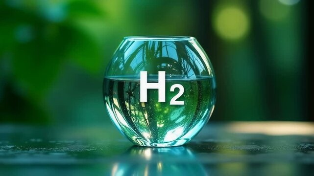 Video A glass of water placed on a table, simple and clean