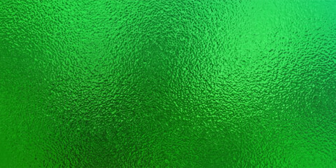 green Foil Texture Background with Glass Effect or sea green glass texture. Abstract gradient bright light reflection and shiny rough texture surface. Glass effect background © Iflah