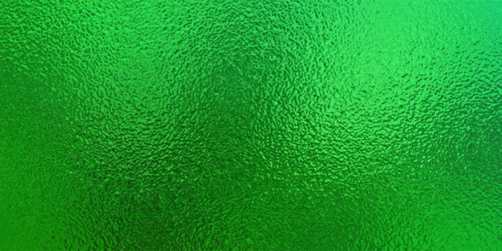 green Foil Texture Background with Glass Effect or sea green glass texture. Abstract gradient bright light reflection and shiny rough texture surface. Glass effect background
