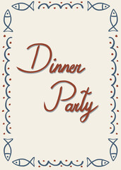 dinner party invitation