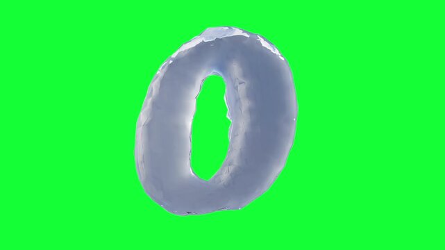 
Liquid Number 0 on Green Screen

3D rendering of a breathing fluid number 0 gently pulsing and moving on green screen.

