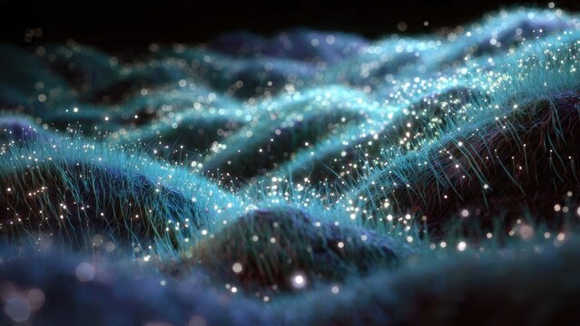 Fiber optic meadow