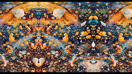 Abstract art background . Hand painting artwork on canvas .