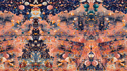 Abstract art background . Hand painting artwork on canvas .