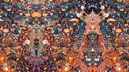 Abstract art background . Hand painting artwork on canvas .