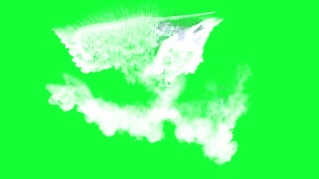 Abstract Smoke Cloud Flow On Green Screen Effect

Soft flowing smoke cloud forming abstract shapes With Alpha Channel for cinematic atmospheric visual effects

