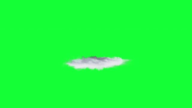 Volumetric cloud on green screen alpha

Soft volumetric white smoke cloud animation isolated for compositing with al[ha channel professional VFX usage
