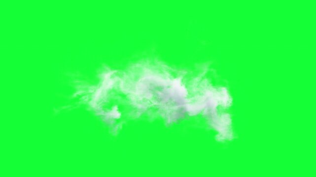 Volumetric cloud on green screen alpha

Soft volumetric white smoke cloud animation isolated for compositing with al[ha channel professional VFX usage
