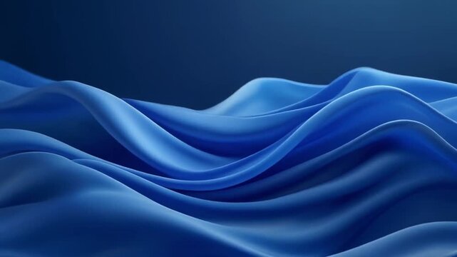 Abstract ocean waves in dark blue background for website or presentation header