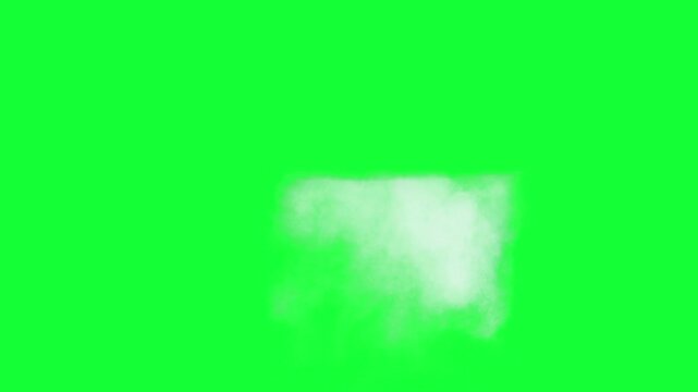 Volumetric cloud on green screen alpha

Soft volumetric white smoke cloud animation isolated for compositing with al[ha channel professional VFX usage
