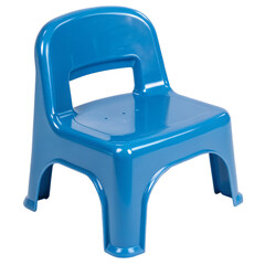 Plastic chair for kid isolated on a transparent background.