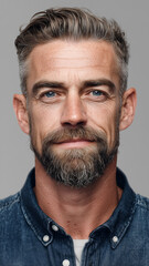 Obraz premium Portrait of a Man — Natural Expression and Authentic Character