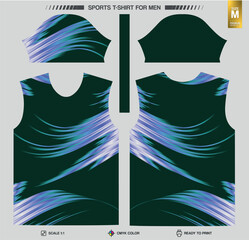 Abstract Sports Jersey Design for Sublimation &ndash; Ready to Print Vector