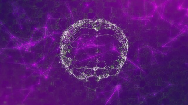 Faint filament seed appearing, brain ring forming, pulsing and expanding to show neural network