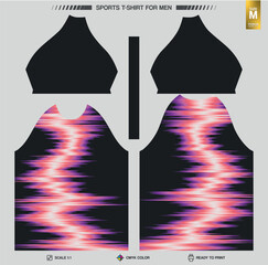 Modern Sports Jersey Design for Sublimation Printing &ndash; CMYK Vector