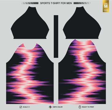Modern Sports Jersey Design for Sublimation Printing &ndash; CMYK Vector