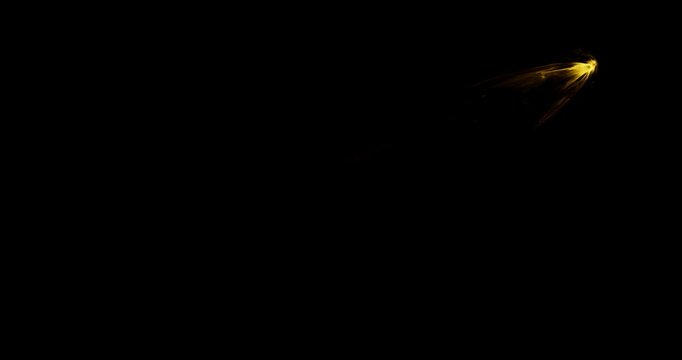 magic arrow effect on black background