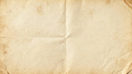 Fototapeta premium Vintage aged paper texture with creases and stains.