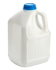 plastic gallon jug isolated on a transparent background.