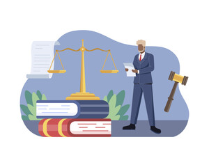 Judicial Decision Illustration