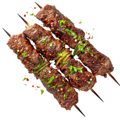 Grilled Beef Kebabs with Spices