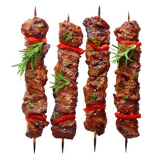 Beef Skewers with Red Peppers and Rosemary