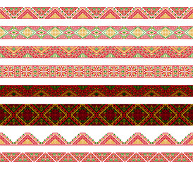 Hand drawn abstract borders pattern, ethnic background, aztec great for textiles, banners, wallpapers, wrapping