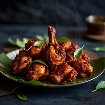 Hot South Indian Fried Chicken with Chili