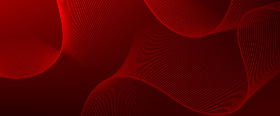 banner background, red gradations,wave line shape,memphis background. abstract line background. abstract wavy lines background.