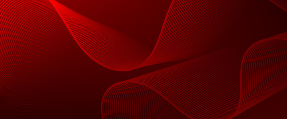 banner background, red gradations,wave line shape,memphis background. abstract line background. abstract wavy lines background.