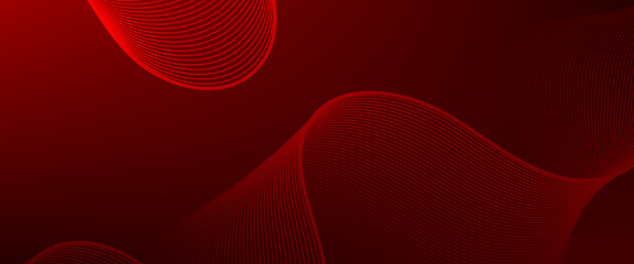 banner background, red gradations,wave line shape,memphis background. abstract line background. abstract wavy lines background.