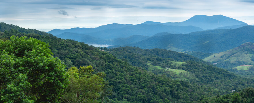 Panorama from the countryside of Paraty RJ Brazil.