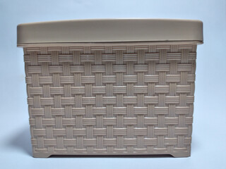 woven textured plastic tissue box