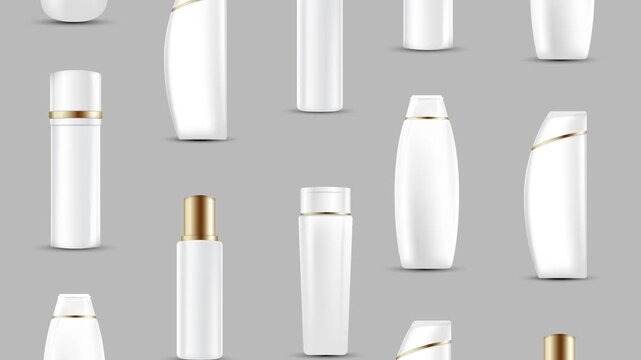 Cosmetics packaging in motion - loop